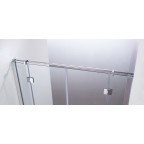 Barre 200cm recoupable avec deux supports chrome