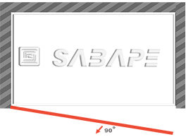 COMBI A / Porte battante fermeture aimant mural