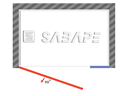 COMBI E / Porte battante fermeture sur fixe frontale