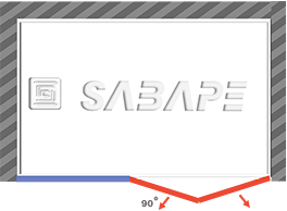 COMBI J / Double portes battantes + 1 parois fixe