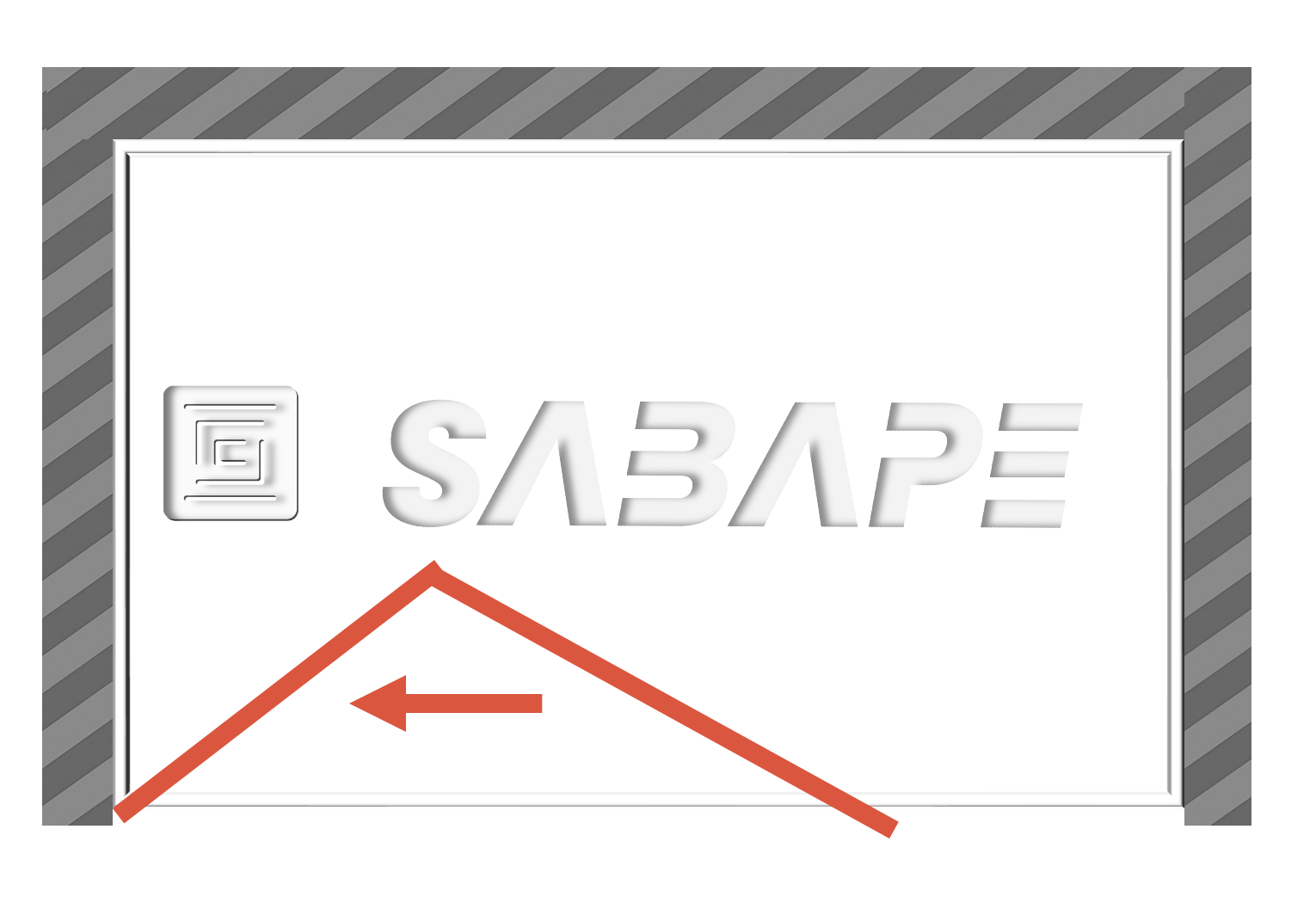 COMBI 1 / Porte repliable avec fermeture aimant mural