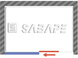 Porte coulissante en niche fermeture 3/4